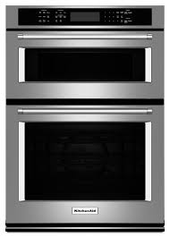 The oven does all the work! Kitchenaid 27 Inch Combination Wall Oven With Microwave 5 7 Cu Ft Stainless Steel Rc Willey Furniture Store