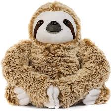 realistic sloth stuffed plush toy
