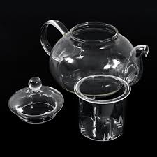 transpa glass teapot tea set