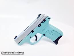 diamond blue and stainless ruger lc9s 9mm