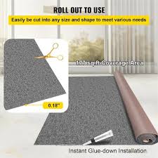 vevor marine carpet 6 ft w x 29 5 ft l waterproof cuttable indoor outdoor area rug gray