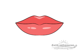 how to draw lips step by step