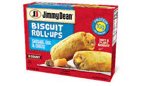 biscuit roll ups with sausage egg