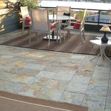 Gauged slate floor and wall tile. Outdoor Slate Floor Tiles Contemporary Patio Chicago By Home Infatuation Houzz