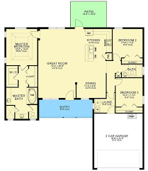 Winsome 3 Bed Ranch House Plan With