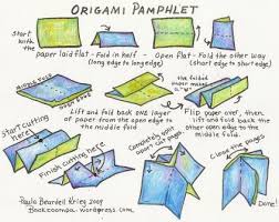 How To Make An Origami Pamphlet Playful Bookbinding And Paper Works