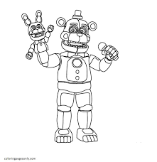 Five nights at freddy's coloring pages: Toy Golden Freddy 1 Coloring Pages Five Nights At Freddy S Coloring Pages Coloring Pages For Kids And Adults