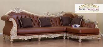 sofa mewah sudut bandung kayu jati