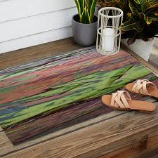 rainbow eucalyptus tree outdoor rug by