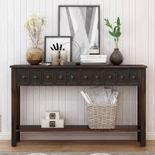 Long Sofa Table Entryway Console Table