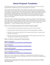 Business Proposal Email Format Templates At