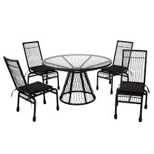 black outdoor table chairs off 54
