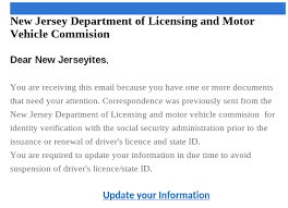 scammers posing as the new jersey motor