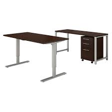 Lightly used in a model home. Bush Business Furniture 400 Series Table Desk With Credenza And 3 Drawer Mobile File Cabinet 60 W 400s168 Teacher Desks Worthington Direct
