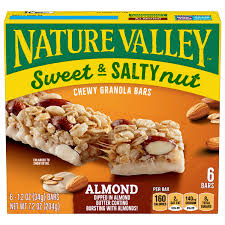 salty nut chewy granola bars almond