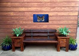 Pallet Bench Seat And Planter Box