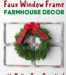 diy farmhouse window frame for wall