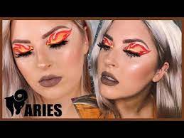 aries fire makeup tutorial zodiac
