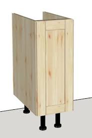 pine 1 door kitchen cabinet 300mm wide