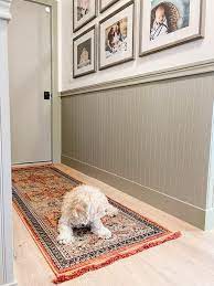 colorful beadboard wainscoting at our