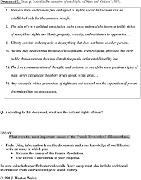 causes of the french revolution dbq pdf the aim of every political association is the conservation of the imprescriptible rights of man