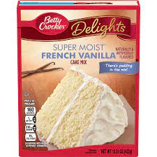 Just before i set out to make it again, i checked my recipe. Betty Crocker Supermoist French Vanilla Cake Mix 15 25 Oz Box Cake Mix Meijer Grocery Pharmacy Home More