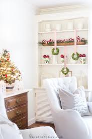decorating christmas shelf decor