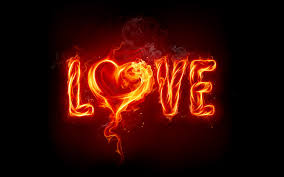 free cool love fire wallpaper