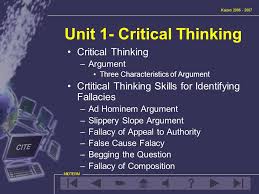 Online Critical Thinking Basic Concepts Test