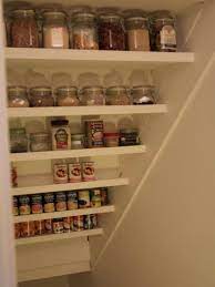 Are you looking for creative ways to add food storage spaces to your home? Under The Stairs Spice Rack Made Simply From Angled Shelves How To Use An Under The Stairs Storag Under Stairs Pantry Closet Under Stairs Understairs Storage