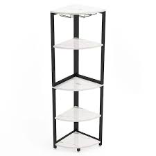 Corner Wine Rack With Glass Holder