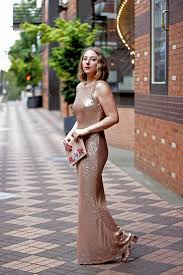 rose gold sequin dress brittany nicole