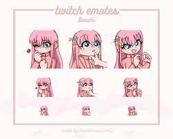 Buy Bocchi From Bocchi the Rock / Twitch Emotes / Discord Emotes Online in  India - Etsy