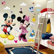 diy mickey mouse minnie wall sticker