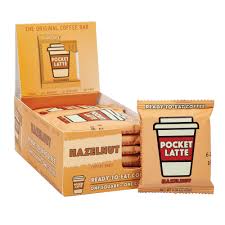 Just the right amount of with 14g of quality protein, 10g of fibre, and under 8g of sugar per bar, the vanilla hazelnut coffe bar is. Pocket Latte Hazelnut Coffee Bar 0 92 Oz