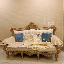 wooden modern royal sofa set living