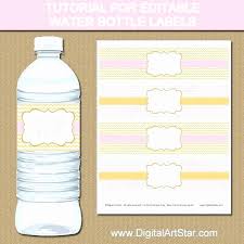 Water Bottle Labels Template Avery Awesome Water Bottle Design