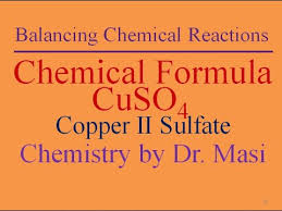 chemical formula of copper ii sulfate