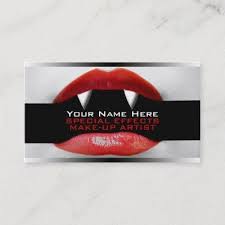 fangs themed business cards card bee