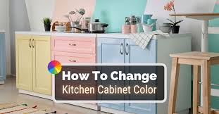 how to change kitchen cabinet color an