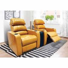 density foam yellow recliner sofa