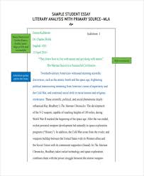 6 Literary Essay Examples Samples Examples