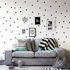 black polka dots wall