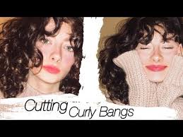 It will do a great job of keeping everything. Cutting Myself Curly Wavy Curtain Bangs Youtube
