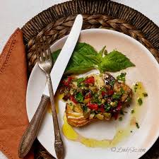 pan seared oven baked swordfish with an