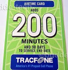 tracfone 408010148 200 minutes prepaid