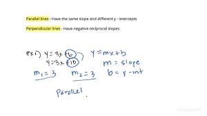 Perpendicular Lines From Equations