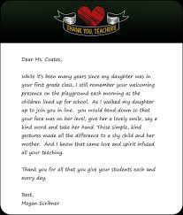 thank you letters for teachers on the