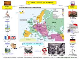 I tedeschi utilizzano per la prima volta armi chimiche. Mappa Concettuale I Fronti Della Grande Guerra Scuolissima Com