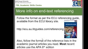 in text and end text referencing using